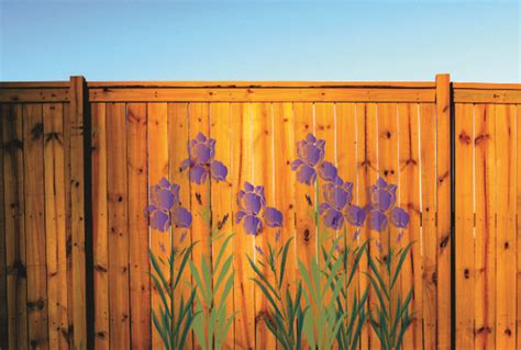 Painting Stencil Large Iris Flower - Walls Stencils, Plaster Stencils ...