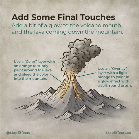 How to Draw a Volcanic Eruption on Your Fantasy Maps — Map Effects