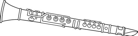 Clarinet clipart black and white, Clarinet black and white Transparent ...