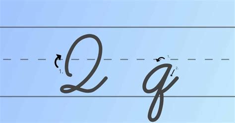 How to Write Cursive Q [Worksheet + Tutorial]