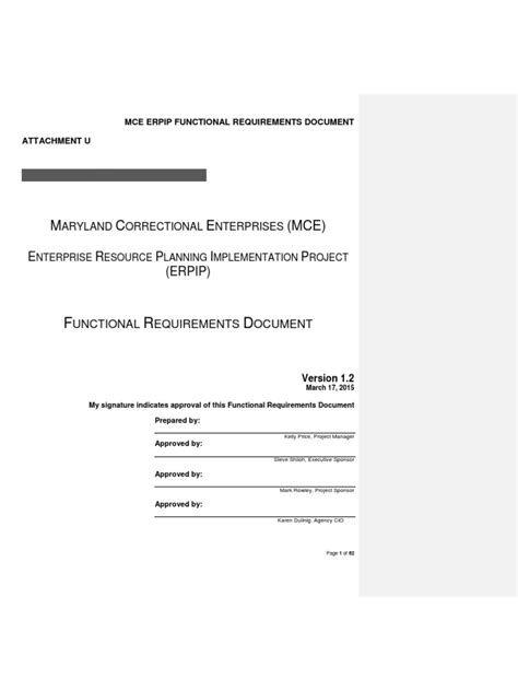 Sample ERP Requirements Document | PDF | Enterprise Resource Planning ...