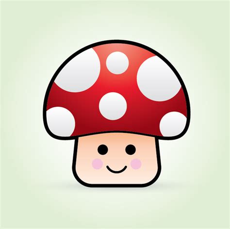 How To Create a Cute Vector Mushroom Character