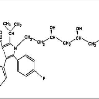 Chemical structure of Atorvastatin. | Download Scientific Diagram