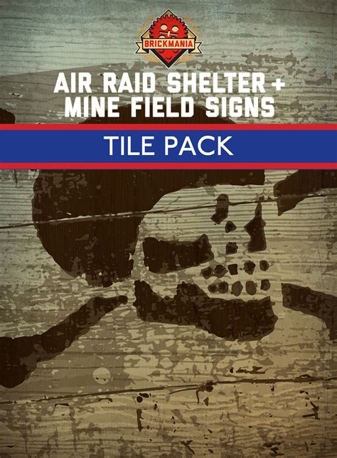 Air Raid Shelter & Mine Field Sign Tiles