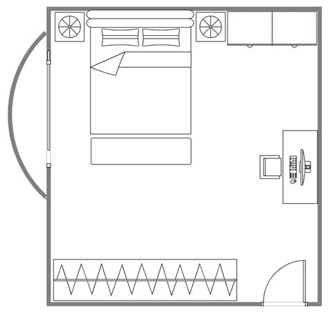 Free Editable Bedroom Layouts | EdrawMax Online