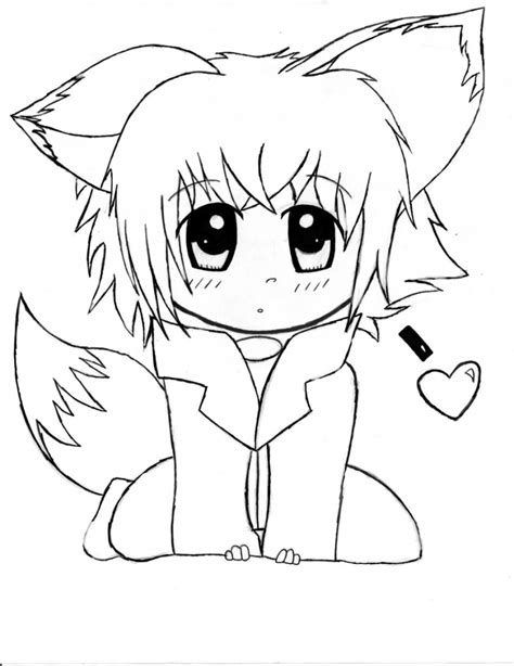 Anime Fox Drawing at GetDrawings | Free download