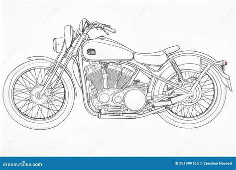 Motorcycle. stock illustration. Illustration of vector - 281999165