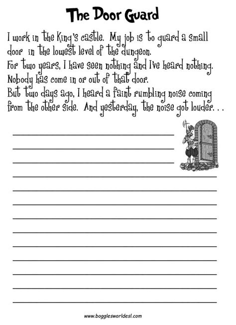 Creative Writing Worksheets | Free Worksheets Samples