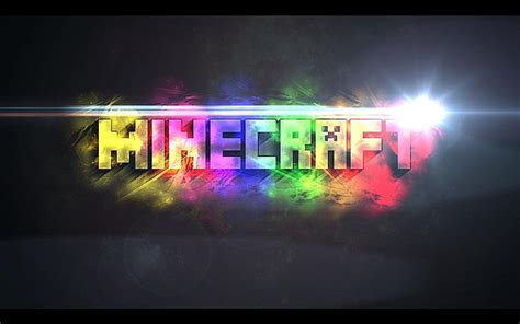 HD wallpaper: Minecraft logo, Video Game, night, glowing, backgrounds ...