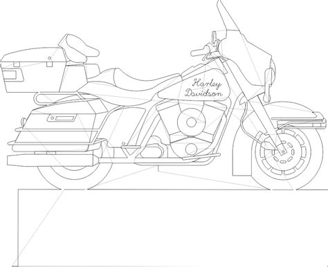 Harleydavidson Profile DXF File