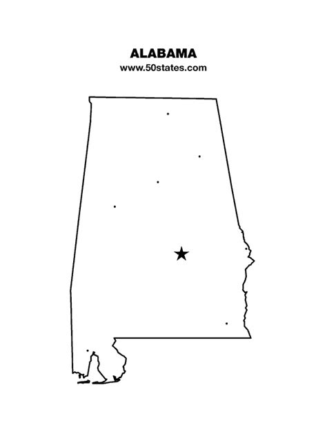 Alabama Map – 50states