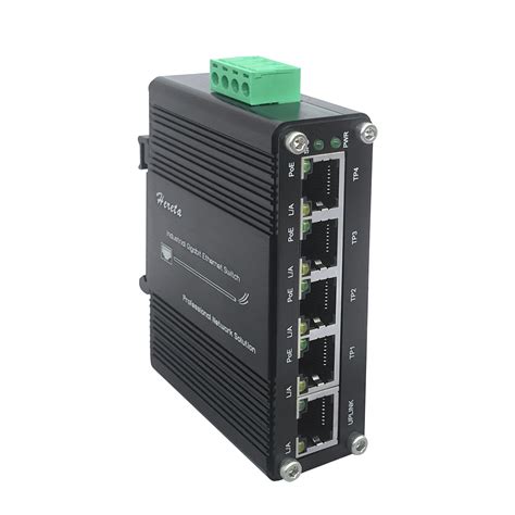 Industrial Gigabit Ethernet PoE+ Switch 5-Port 10/100/1000BASE-T Auto ...