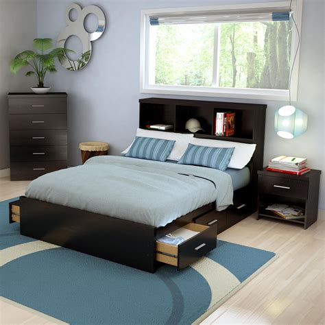 Bed Sets With Storage : Bedroom: Organize Your Room With Queen ...