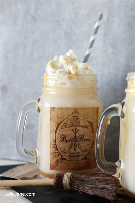 EASY butterbeer ice cream float - Lolly Jane