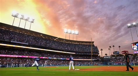 Dodger Stadium Completely Surrounded By Water