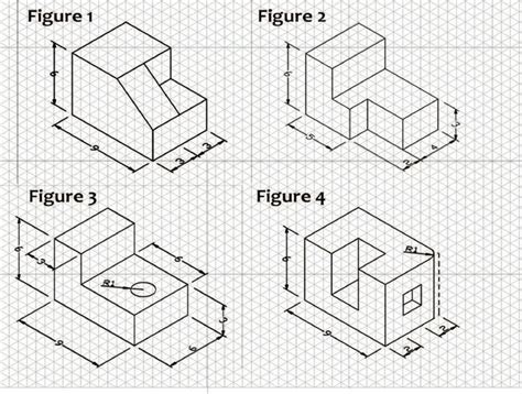 the diagram shows how to draw an object in three different ways ...