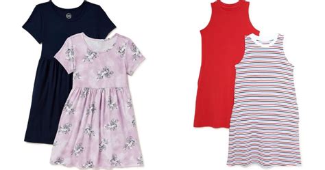 Wonder Nation Girls Dresses 2-Packs from $5.60 on Walmart.com (Just $2. ...