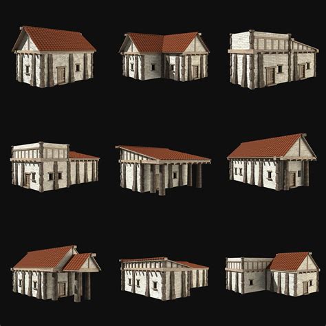 Greek Ancient Roman House Collection - 3D Model by Enterables