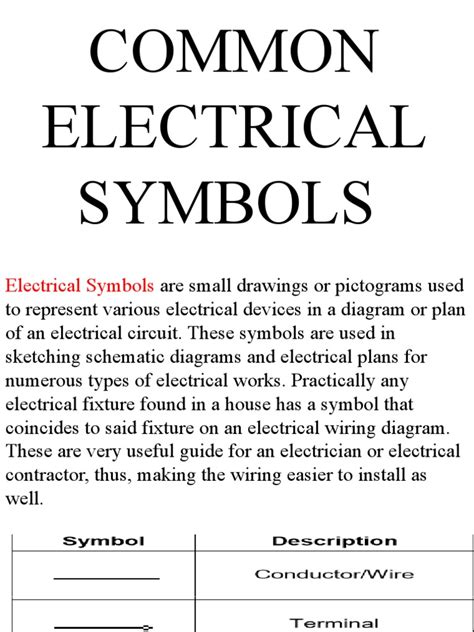 Electrical Symbols | PDF