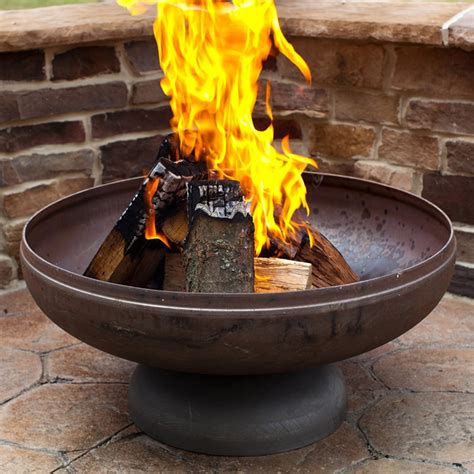 Shop Ohio Flame Patriot 24-in W Natural Steel Wood-Burning Fire Pit at ...