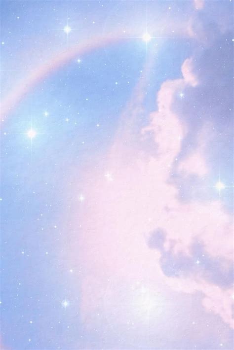 Aesthetic pastel sky background, glittery design | premium image by ...