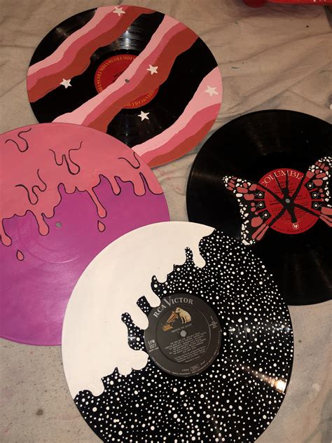 Vinyl Painting | Painted records, Vinyl record art, Record painting