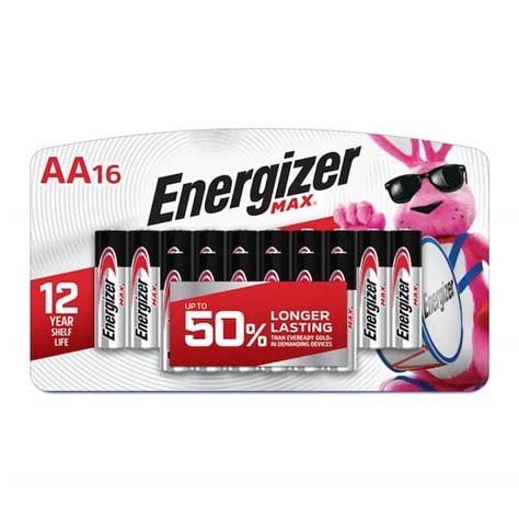 Energizer Energizer MAX AA Batteries (16-Pack), Double A Alkaline ...