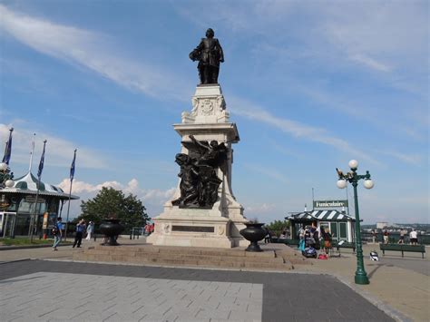 Edit free photo of Samuel de champlain,statue,quebec city,history ...