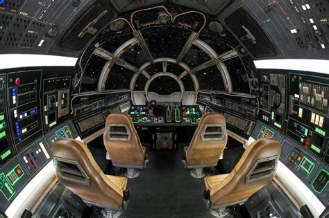 Millennium Falcon Smugglers Run ride cockpit | Disneyland star wars ...