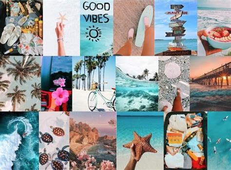 Beachy Aesthetic Wallpaper Collage