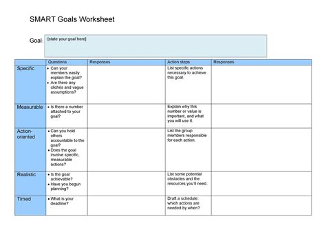 Smart Goals Template Free Download - prntbl.concejomunicipaldechinu.gov.co