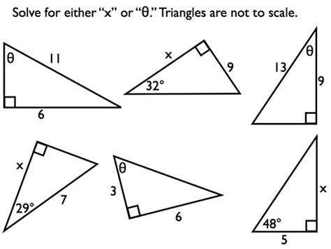 Trigonometry Right Triangle Examples