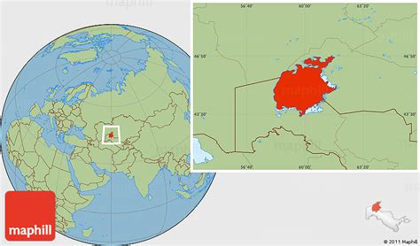 Aral Sea World Map – Map Vector