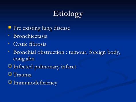 Lung abscess