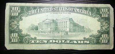 Rare misprint 1977 ten dollar bill | #425004359