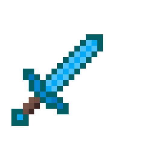 Diamond Sword Pixel Art