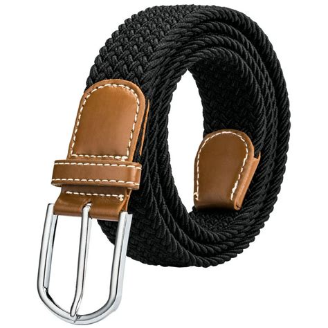 DiBanGu Men Canvas Belt 120cm Man's Canvas Belt Black Designer With Pin ...