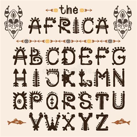 African Font Stock Illustrations – 11,674 African Font Stock ...