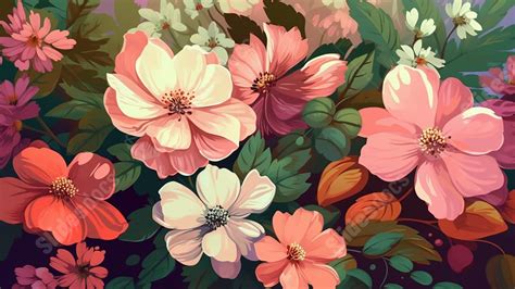 Floral Illustration Powerpoint Background For Free Download - Slidesdocs