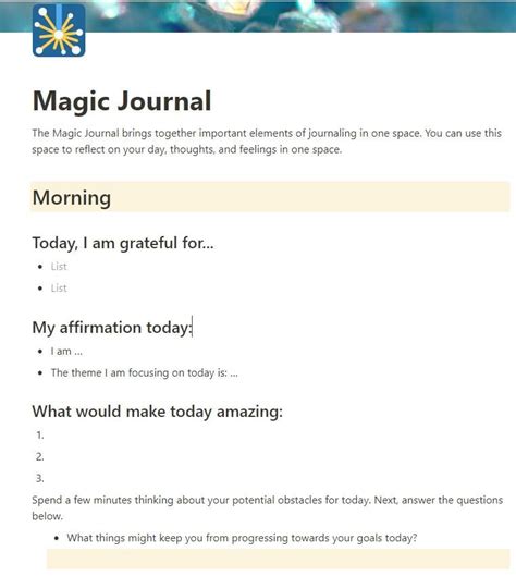 Notion Template Notion Journal Digital Journal Gratitude Journal Habit ...