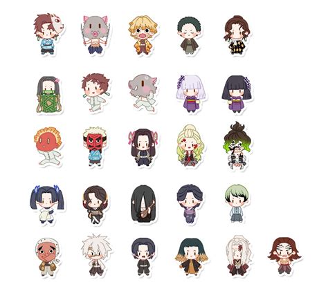 Kimetsu No Yaiba Stickers For Sale Anime Chibi Cute Stickers Anime ...