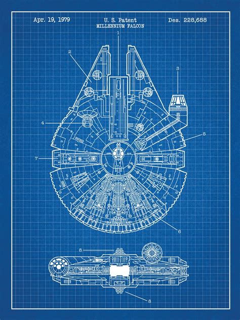 Blueprints Of The Millennium Falcon | contosdanoiva