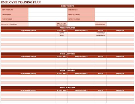 Employee Training Schedule Template In Ms Excel | Hot Sex Picture