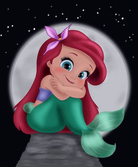 Ariel The Littlest Mermaid By Artistsncoffeeshops On Deviantart