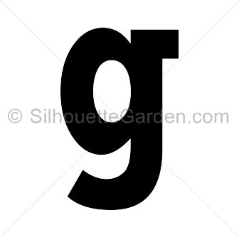 Lowercase Letter G Silhouette - Free Clip Art, Printable, and Vector ...