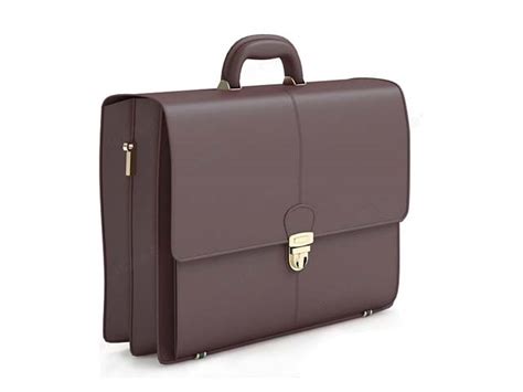 Leather briefcase 3D model Download for Free