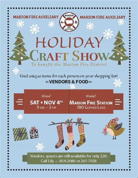 Holiday Craft Show – Marion Fire Auxiliary