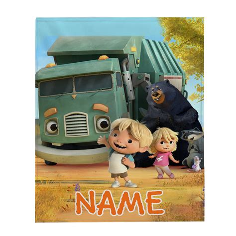 Personalized Hank And Trash Truck Trash Truck Blanket, Disney Lovers ...