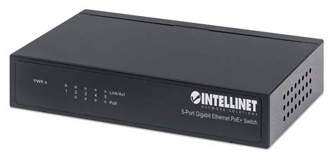 Intellinet 5-Port Gigabit Ethernet PoE+ Switch (561228)