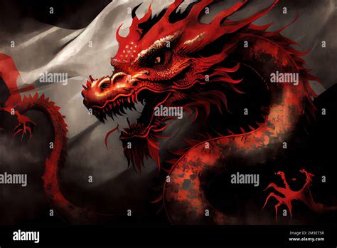 Black And Red Dragon Wallpaper